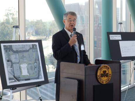 Shannon President and CEO Bryan Horner announces major expansion projects Wednesday in San Angelo. (LIVE! Photo/Matt McDaniel)