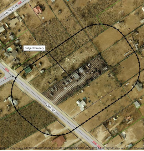 Location of the requestor's property. (Image courtesy of COSA)