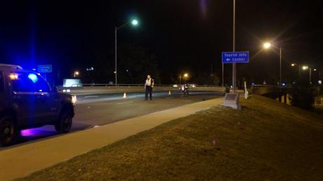 Motorcycle crash on S. Abe St. on Thursday, Oct. 16, 2014. (LIVE! Photo/John Basquez)