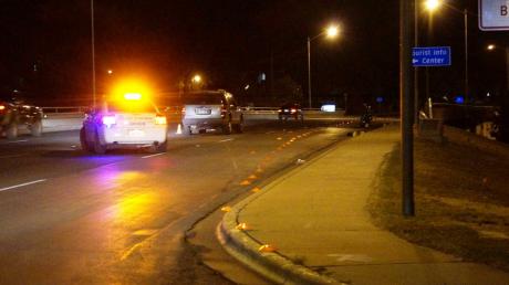 Motorcycle crash on S. Abe St. on Thursday, Oct. 16, 2014. (LIVE! Photo/John Basquez)