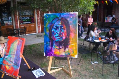 Sitting Bull, a part of Alejandro Castanon's Wild Bill series. (LIVE! Photo/Joe Hyde)