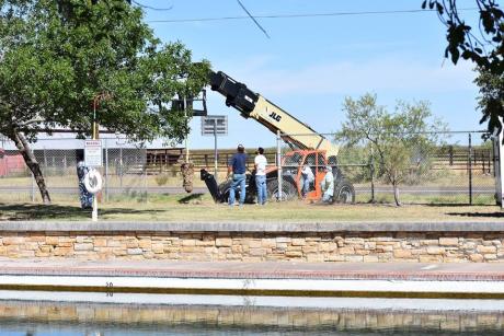 Repairs at Balmorhea State Park (Contributed/TPWD)