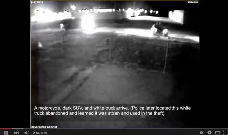 Burglary suspects at Red Bluff Self Storage. (screen shot from YouTube)
