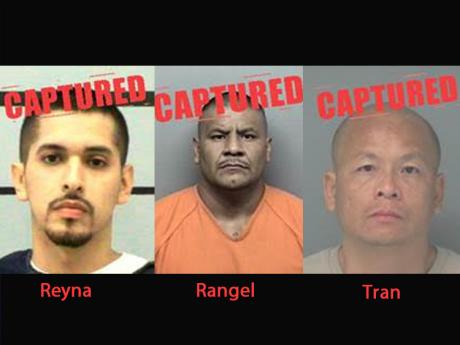 Three Texas Top 10 Most Wanted fugitives have been caught. (Photo/DPS)