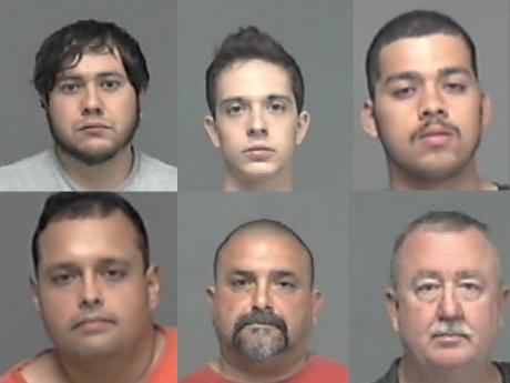 Thomas Miguel Cuellar, Joshua Gene Fulton, James Britton Hoy, Stephen Paul Marburger, David Keith Kiser, David Ernest Garcia, Terry Lynn Freeman and David Keith Pullin. (Photos/TGCJ)