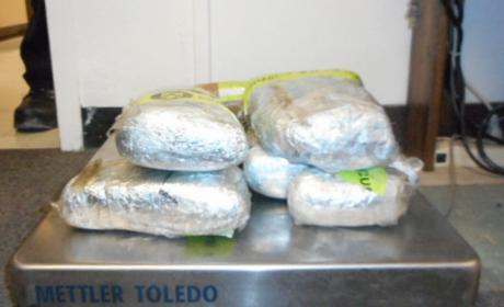 CBP officers recovered a total of 13.86 pounds of cocaine, with an estimated value of $443,520 hidden inside a 2000 Mercedes SUV. (Contributed/CBP)