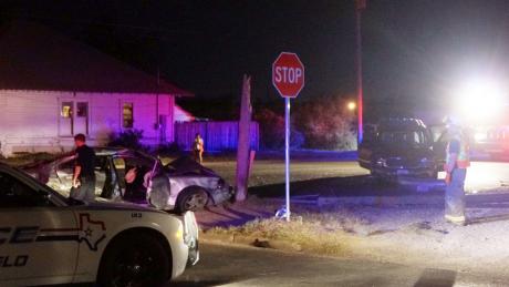 Crash at 19th Street and Marx on August 9, 2014. (LIVE! Photo/John Basquez)