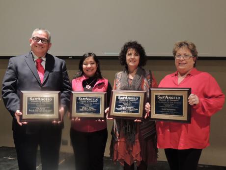 2014 Chamber Diversity Award winners (L-R): Ed Lopez, B&GC; Girlyne White, Mama Nida's; Irma Contreras, San Angelo Early Childhood Center; Mary Ellen Gossett, G&G Automotive. (contributed, San Angelo Chamber of Commerce)