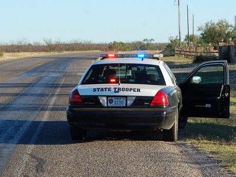 The Texas DPS on patrol west of San Angelo, Texas. (LIVE! Photo/Joe Hyde)