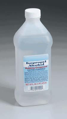 One of the primary ingredients in rubbing alcohol, propene, is a byproduct of oil refining. (Photo courtesy of drugfreehomes.com)