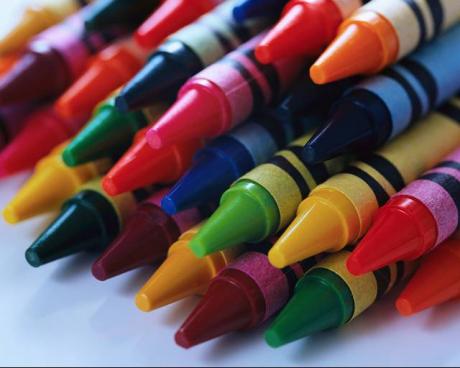 Crayons, made from paraffin wax, vary in quality because of the wax and the pigments used. (Photo courtesy of blog.ecycler.com)