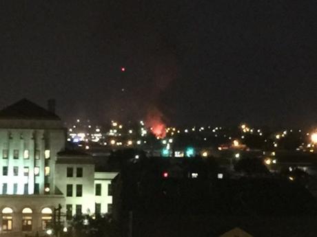 Two-alarm fire on 14th Street on Jan 13 2015. (LIVE! Photo/Dylan Underwood)