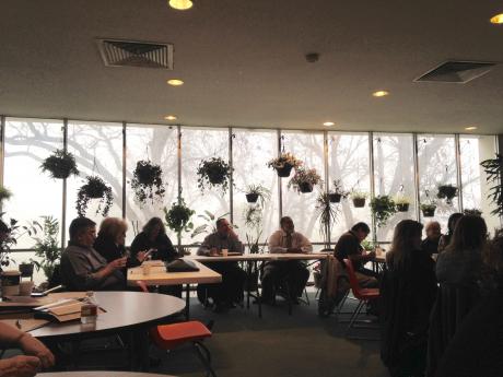 Members of the Homeless Coalition met for their monthly meeting on Wednesday. (LIVE! Photo/Chelsea Reinhard)