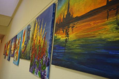 These set paintings will be the focus of Signature Fine Art Gallery's Paint To Gogh series of classes. (LIVE! Photo/Chelsea Reinhard)