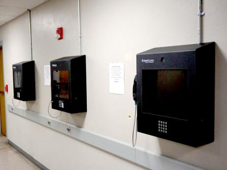 These video visitation units are in the Tom Green County Jail lobby and in the jail cells. (LIVE! Photo/John Basquez)