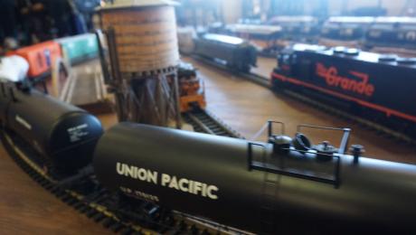 Hunter Scott's model train set (LIVE! photo/Amanda Henson)