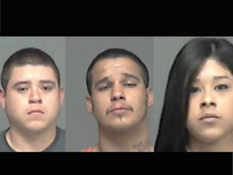 Daniel Anthony Diaz, Gaspar Callaway Salasar and Idalia Limon have all been indicted on felonies. (Contributed Photo/TGCJ)