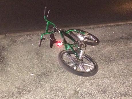 Bicyclist and car collide at Knickerbocker Road and Sunset Drive on August 12, 2014. (LIVE! Photo/John Basquez)
