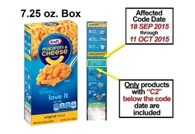 Kraft has recalled over 200,000 cases of Macaroni and Cheese due to metal bits found in boxes. (Image/Kraft)