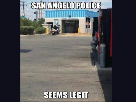 This meme went viral in 2014, but the police department quickly released the story behind the picture. (Contributed Photo/SAPD)