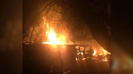 The fire early Sunday morning in London that killed a mother and child. (Contributed/London VFD)