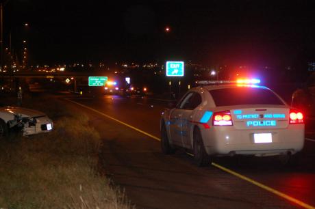 Loop 306 near the Knickerbocker overpass was the scene of a multi-vehicle accident in late November 2013 when black ice formed on the roadway (LIVE! Photo/John Basquez)