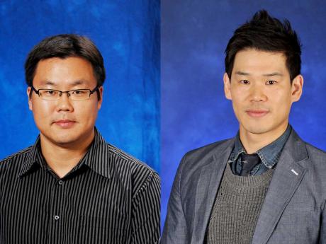 Dr. Younghyeon Bae, Angelo State University’s first-ever post-doctoral fellow, and Dr. Mansoo Ko of the ASU physical therapy faculty. (contributed/ASU)