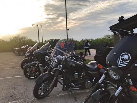 Sixteen motorcyclists rode over 1,000 miles in memory of Jaime Padron on Saturday. (LIVE! Photo/Chelsea Reinhard)