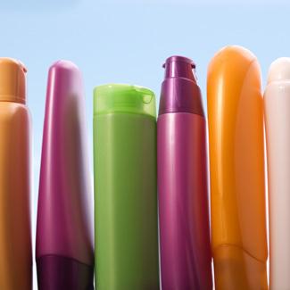 From the bottle to the contents, most shampoos are made primarily of petrochemicals. (Photo courtesy of nitabelingequipment.com)