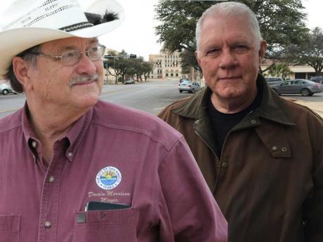 Mayor Dwain Morrison and challenger David Nowlin (Collage, left by City of San Angelo PI, right by San Angelo LIVE!)