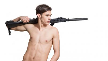 This is not "the" nude hunter. TPWD did not identify the guy in their press release, so we found this representative image by Paul90 at DepositPhotos.com.