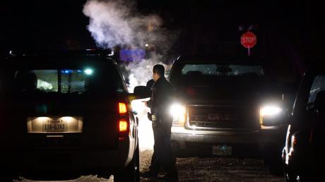 San Angelo police investigate a hit-and-run incident involving one of their own early Sunday morning on Westwood Dr. (LIVE! Photo/John Basquez)