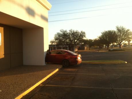 Motorcycle crash closes Sherwood Way lanes in front of Walmart. (LIVE! Photo/John Basquez)