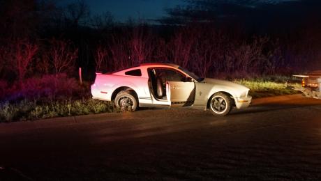 Police chase and the apprehend a Walmart shoplifter in Southland Friday night. (LIVE! Photo/John Basquez)
