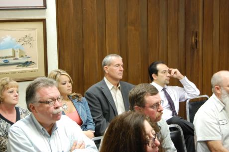 Steve Floyd (center) appointed Tom Green County Judge. (LIVE! Photo/Joe Hyde)
