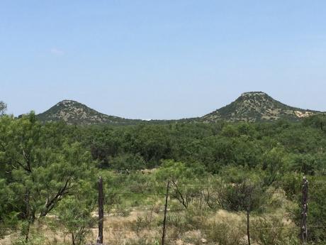 Twin Buttes hills near San Angelo, Texas