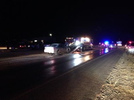 Crash on U.S. 67 on Nov. 24, 2014. (LIVE! Photo/Joe Hyde)