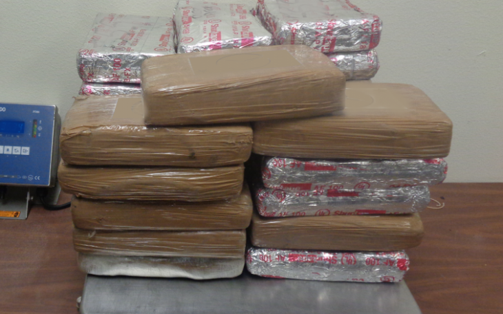 78 lbs of Cocaine Confiscated in Hidalgo.  CBP Image
