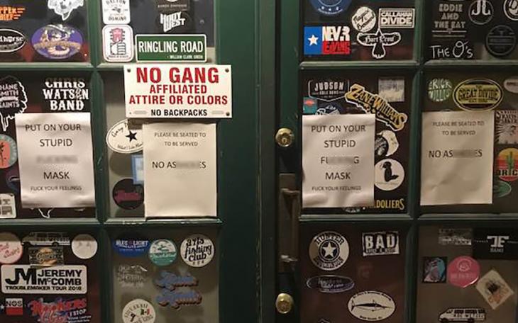 The door at Blaine's Pub on October 13, the day before the venue re-opened during the COVID-19 pandemic. (Contributed/Cody Sturm)