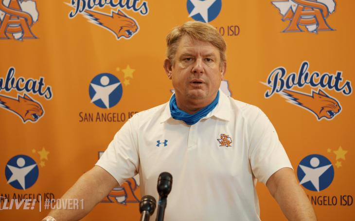 Brent Davis addresses the media ahead of the Bobcats showdown vs Abilene. LIVE! Photo/Manny Diaz