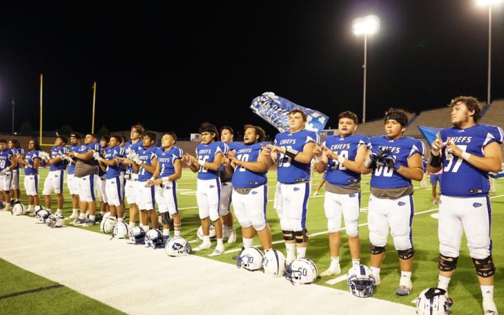 The sideline at the Lake View vs Fort Stockton game on Oct. 15, 2020. (LIVE! Photo/Manny Diaz)