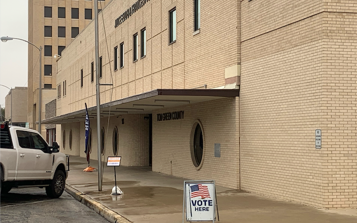 Tom Green County Early Voting Line on Oct. 26