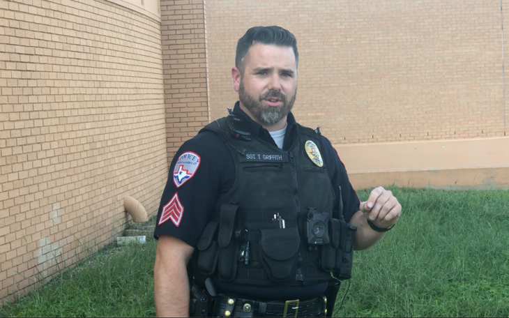 Sgt. Travis Griffith of the San Angelo Police Departent