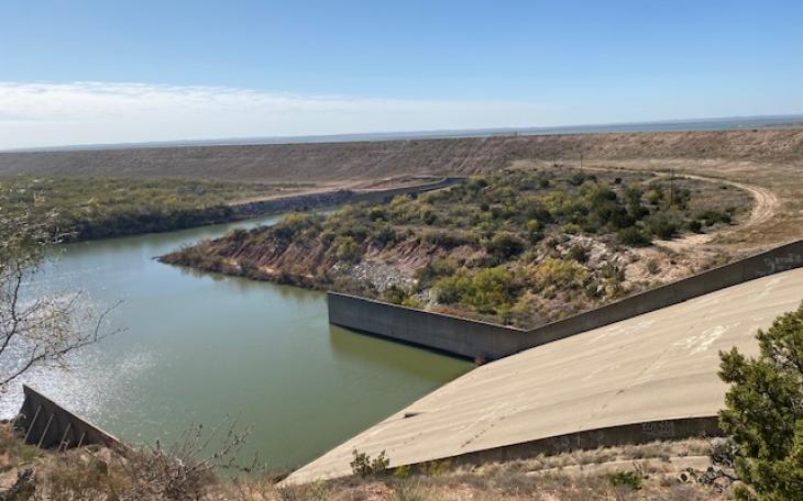 Twin Buttes Reservoir Cage.  (LIVE! Photo/Yantis Green)