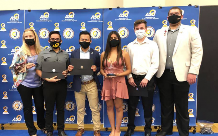 Delta Sigma Pi members with their 2019-20 ASU Rammy Awards