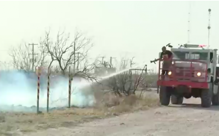 30 Acre Grass Fire in Ector County