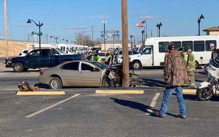 Chrysler Crashes on N. Chadbourne (LIVE! Photo/Matt Trammell)