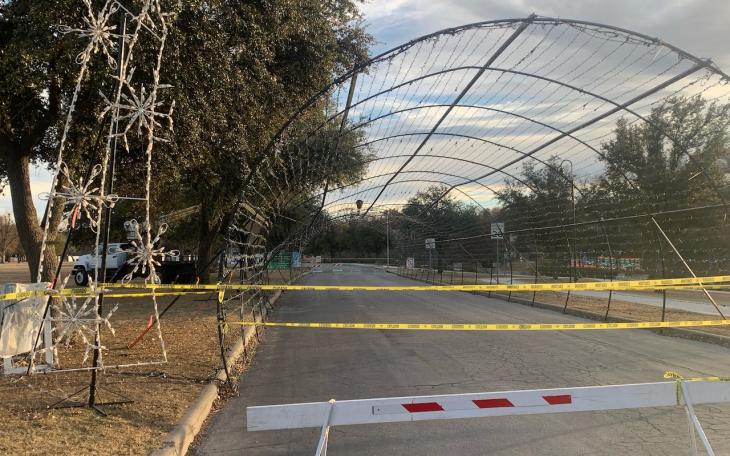 The light tunnel of the popular San Angelo Concho Christmas Light Tour was damaged in a crash on Dec. 25, 2020