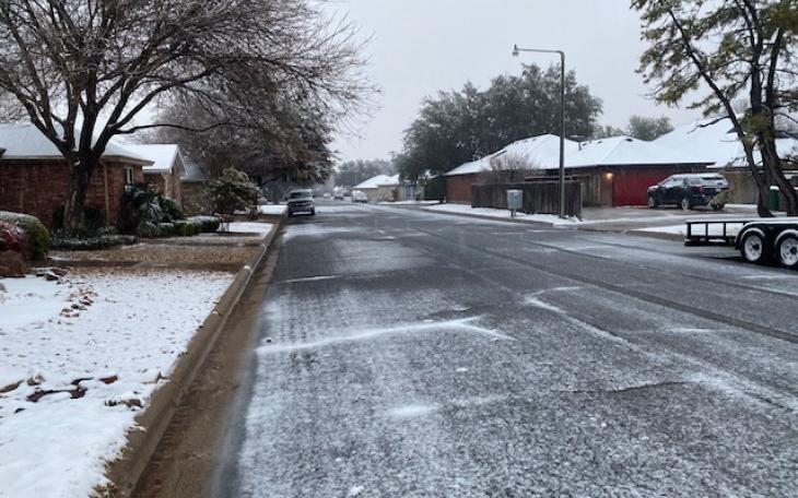 San Angelo snow Jan. 2021 (LIVE! Photo/Yantis Green)