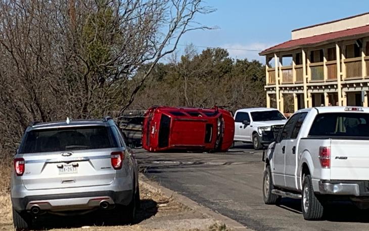 Suspect Arrested After Crash and Standoff.  (LIVE! Photo/Matt Trammell)